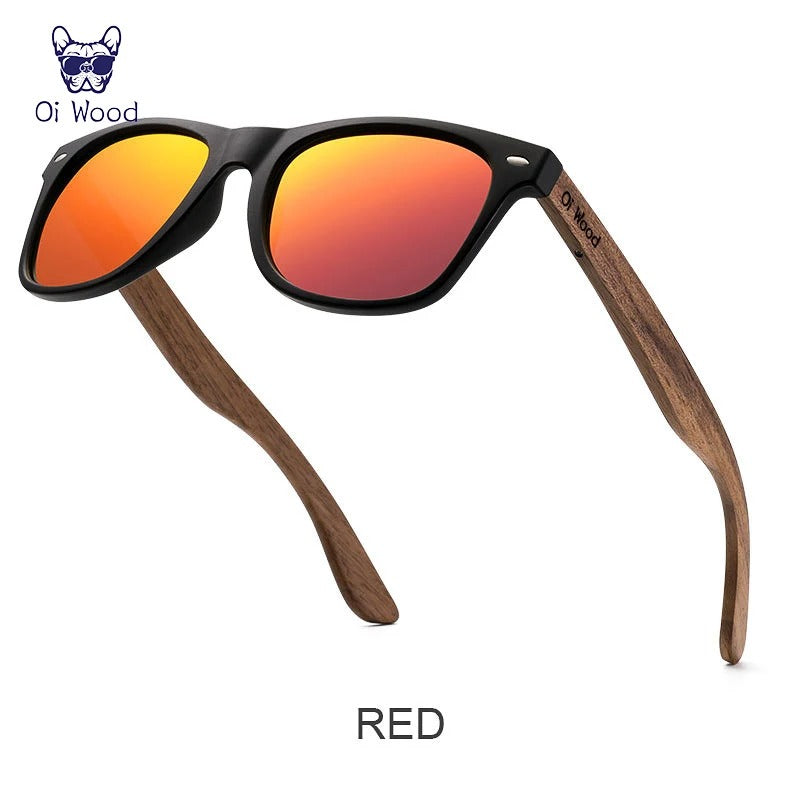 Oi Wood Brand Natural Wooden Sunglasses