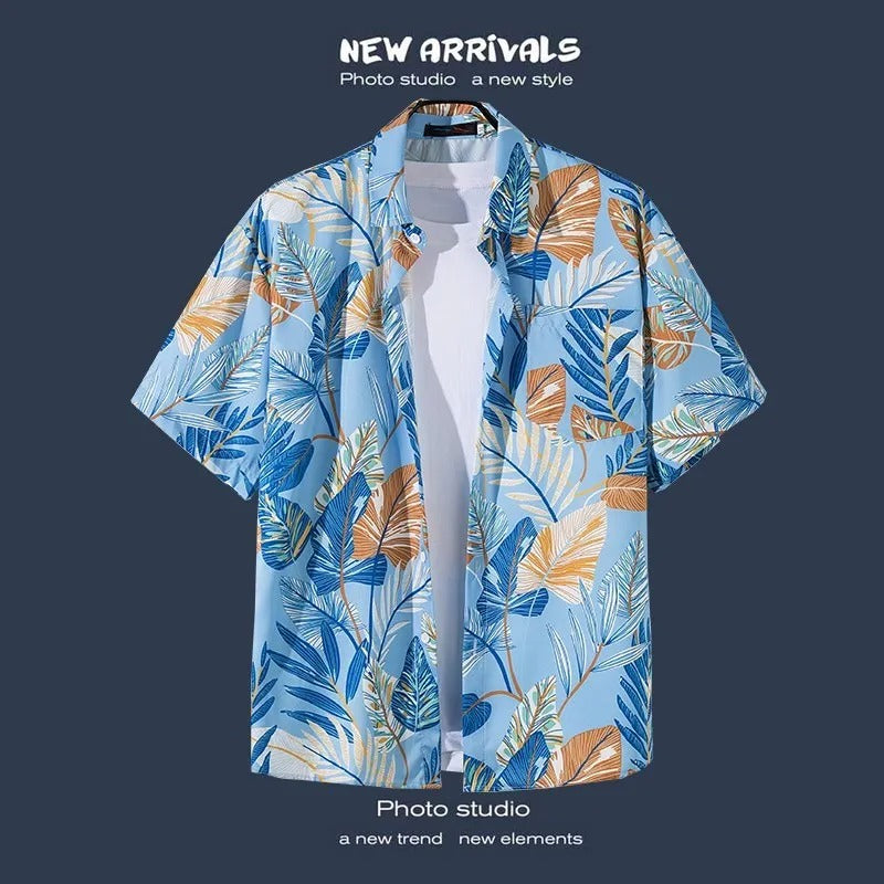 Men Street Fashion Summer Daily Shirt Hawaiian