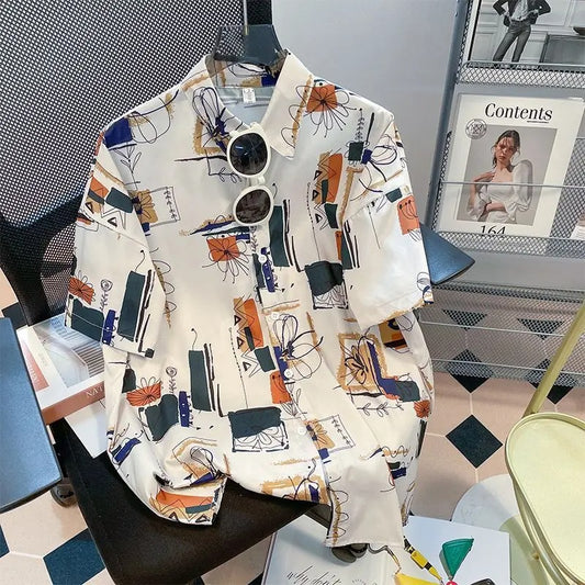 Men Street Fashion Summer Daily Shirt Hawaiian