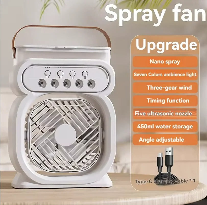 3 In 1 Fan AIr Conditioner Household Small Air Cooler LED
