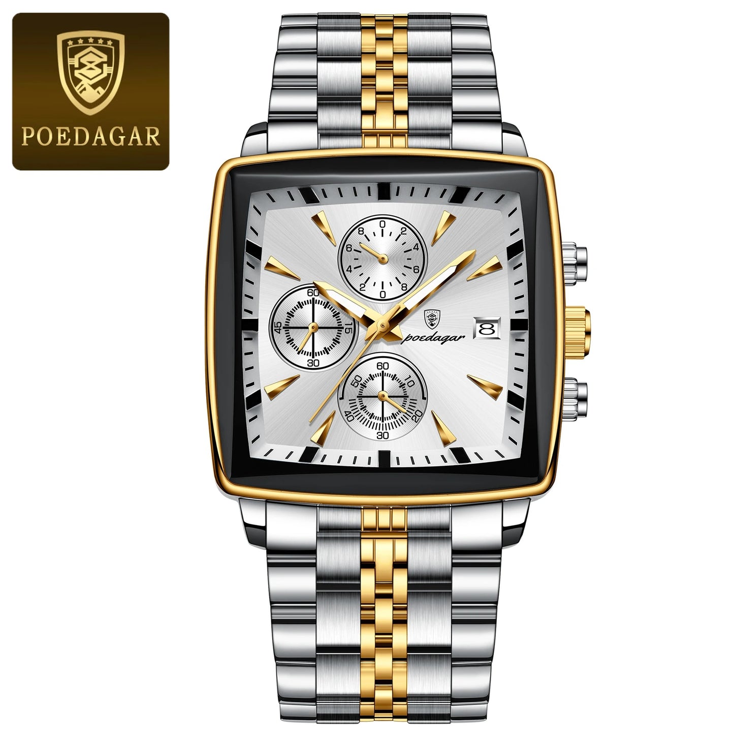 POEDAGAR Fashion Men Watch Luminous Waterproof