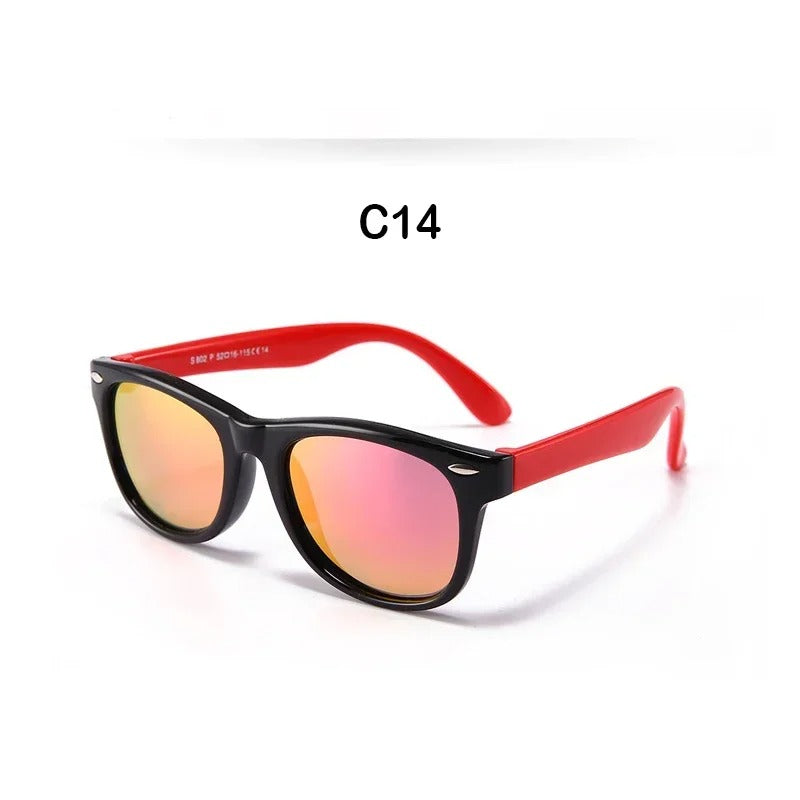 New Polarized Kids Sunglasses TR90 Silicone Boys Girls Sun Glasses
