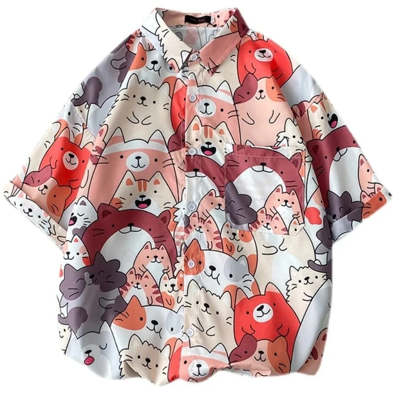 Men Street Fashion Summer Daily Shirt Hawaiian
