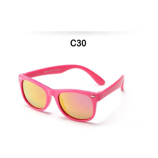 New Polarized Kids Sunglasses TR90 Silicone Boys Girls Sun Glasses