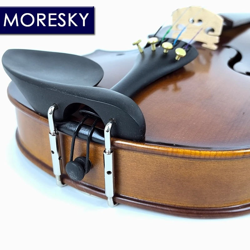 MORESKY Violin Nature Spruce Wood 1/2 Maple Side With Case