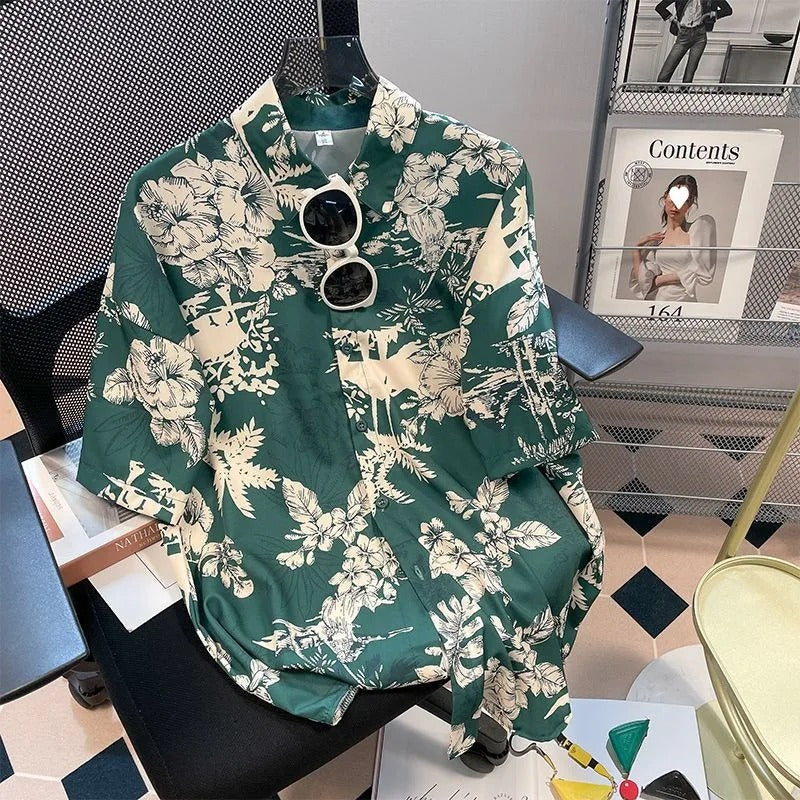 Men Street Fashion Summer Daily Shirt Hawaiian