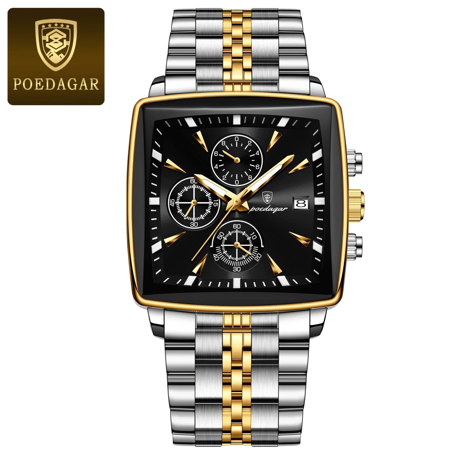 POEDAGAR Fashion Men Watch Luminous Waterproof