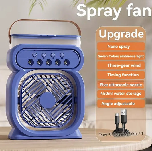 3 In 1 Fan AIr Conditioner Household Small Air Cooler LED