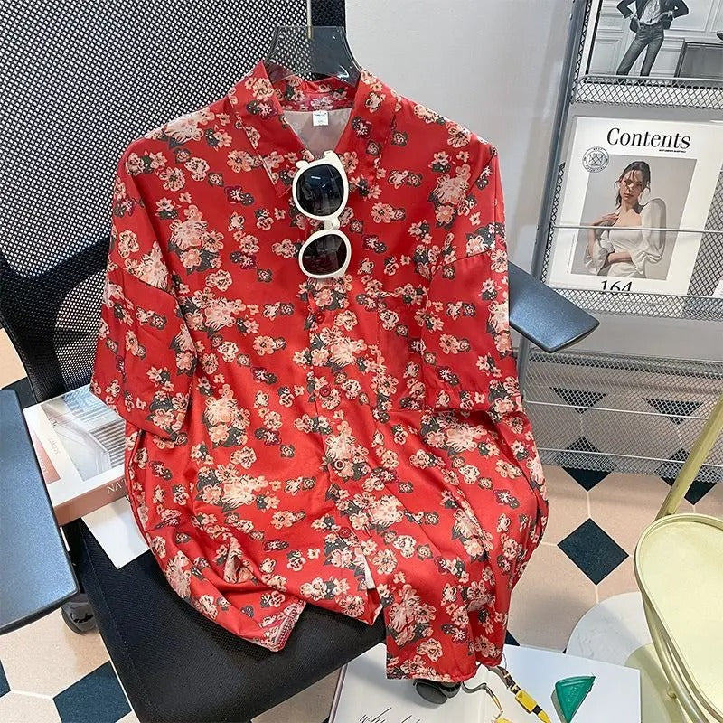 Men Street Fashion Summer Daily Shirt Hawaiian