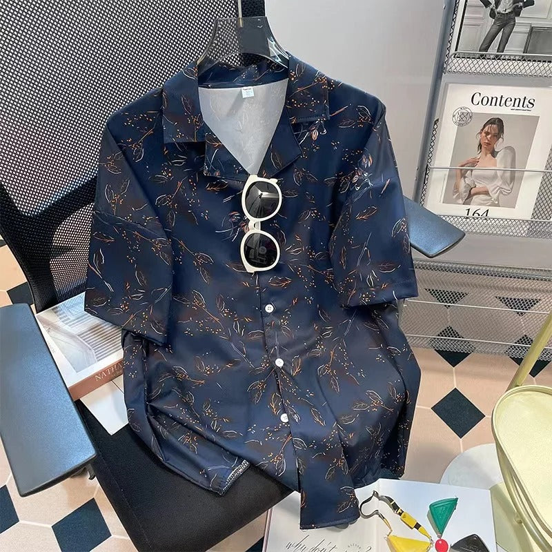 Men Street Fashion Summer Daily Shirt Hawaiian