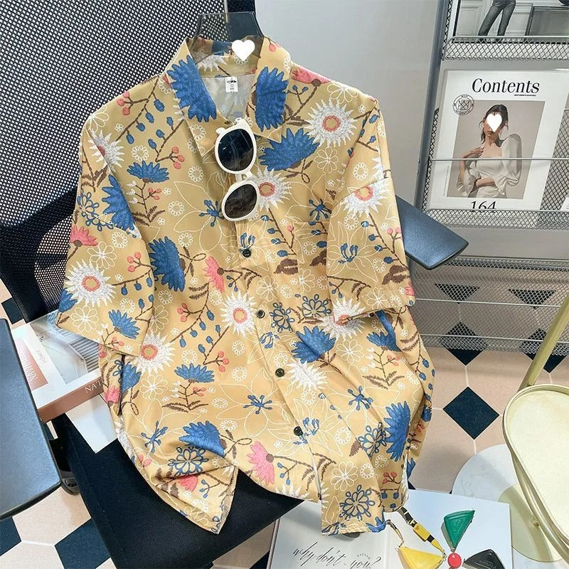 Men Street Fashion Summer Daily Shirt Hawaiian