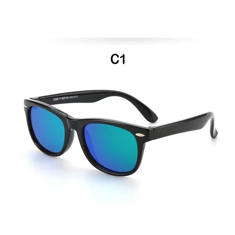 New Polarized Kids Sunglasses TR90 Silicone Boys Girls Sun Glasses