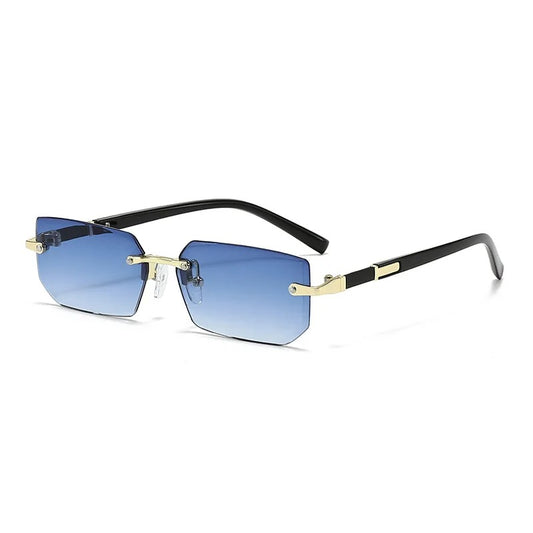 Frameless Trimmed Square Sunglasses Fashion Personalized