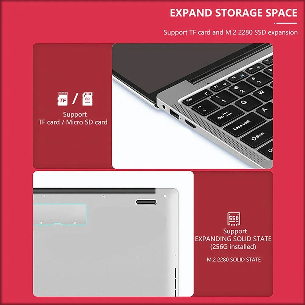 14 Inch Celeron N4000 Windows 11 Pro commercial office work Laptop
