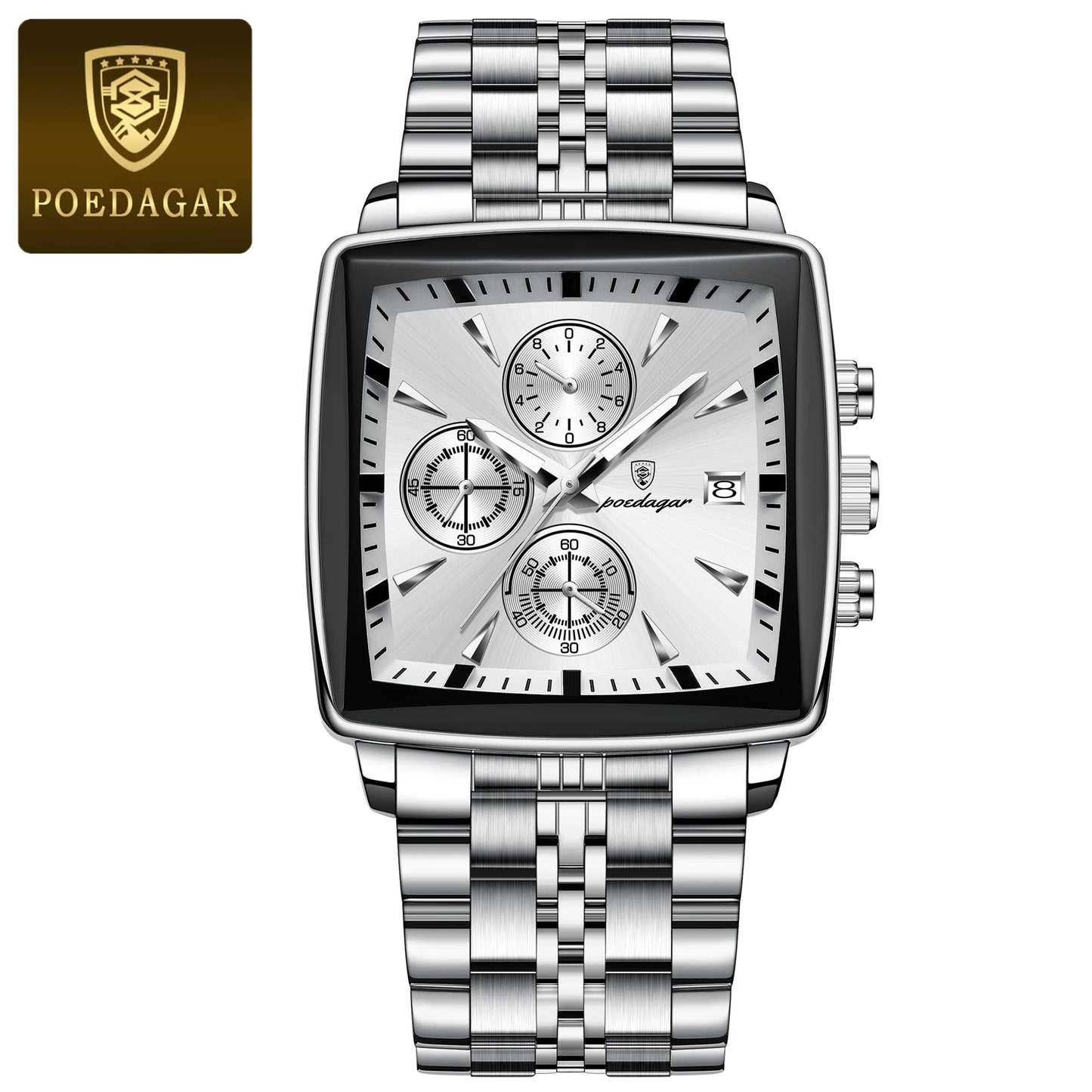 POEDAGAR Fashion Men Watch Luminous Waterproof