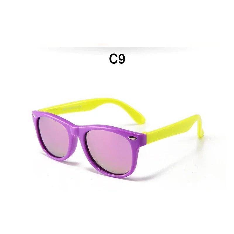 New Polarized Kids Sunglasses TR90 Silicone Boys Girls Sun Glasses