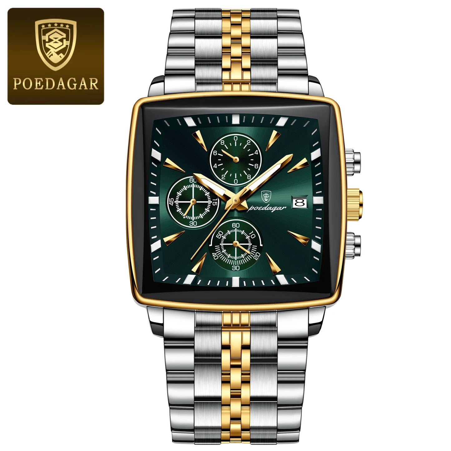 POEDAGAR Fashion Men Watch Luminous Waterproof
