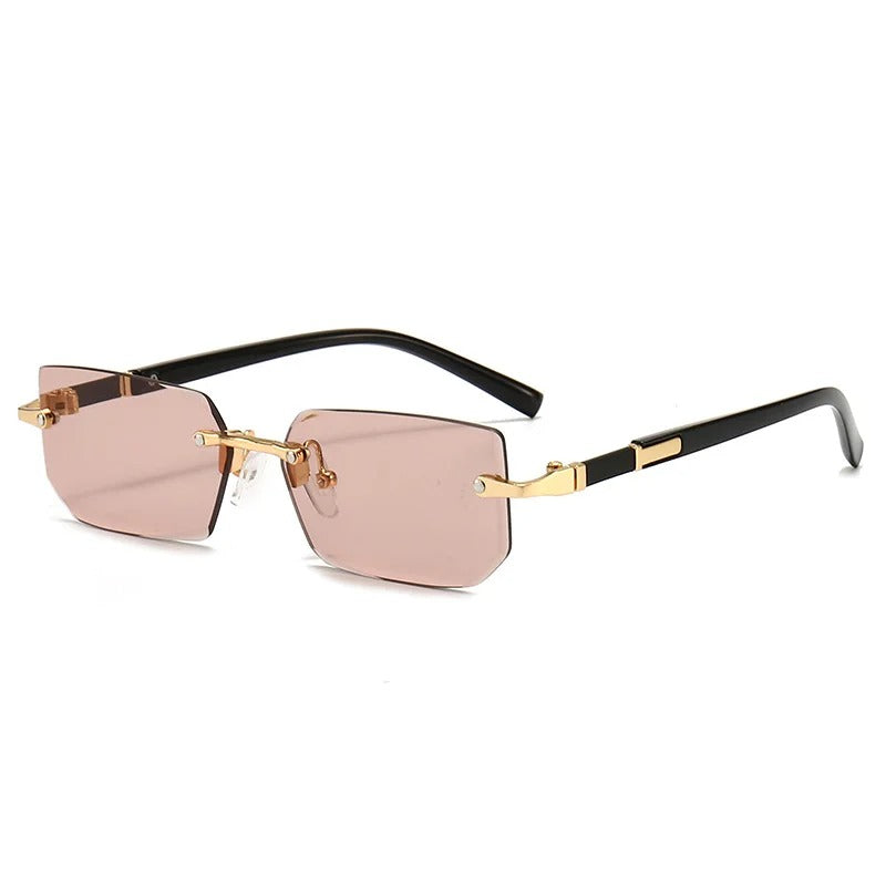 Frameless Trimmed Square Sunglasses Fashion Personalized