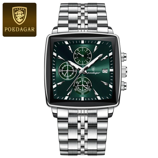 POEDAGAR Fashion Men Watch Luminous Waterproof