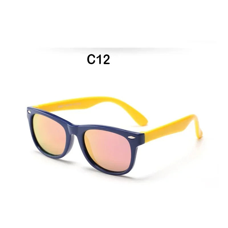 New Polarized Kids Sunglasses TR90 Silicone Boys Girls Sun Glasses