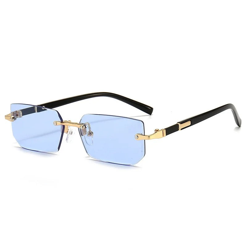 Frameless Trimmed Square Sunglasses Fashion Personalized