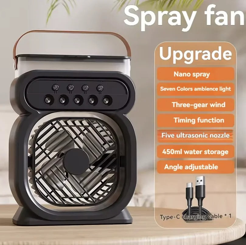 3 In 1 Fan AIr Conditioner Household Small Air Cooler LED