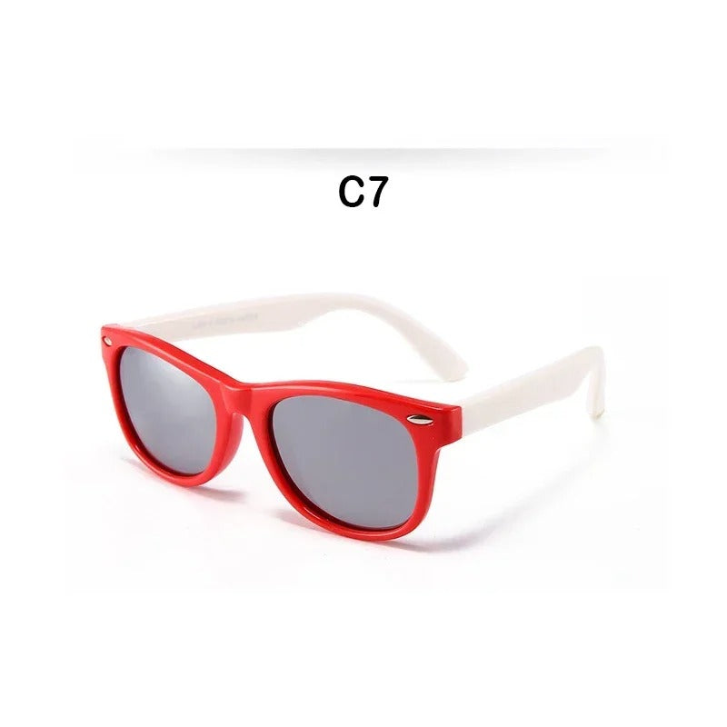 New Polarized Kids Sunglasses TR90 Silicone Boys Girls Sun Glasses