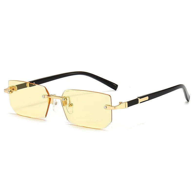Frameless Trimmed Square Sunglasses Fashion Personalized